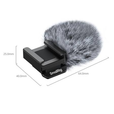 SmallRig 5989 - futrzana osłona przeciwwietrzna do Canon PowerShot V1 - wymiary